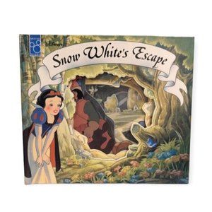 Snow Whites Escape Slide N Show Books 1994 Walt Disney Hardcover Mouse Works Vtg